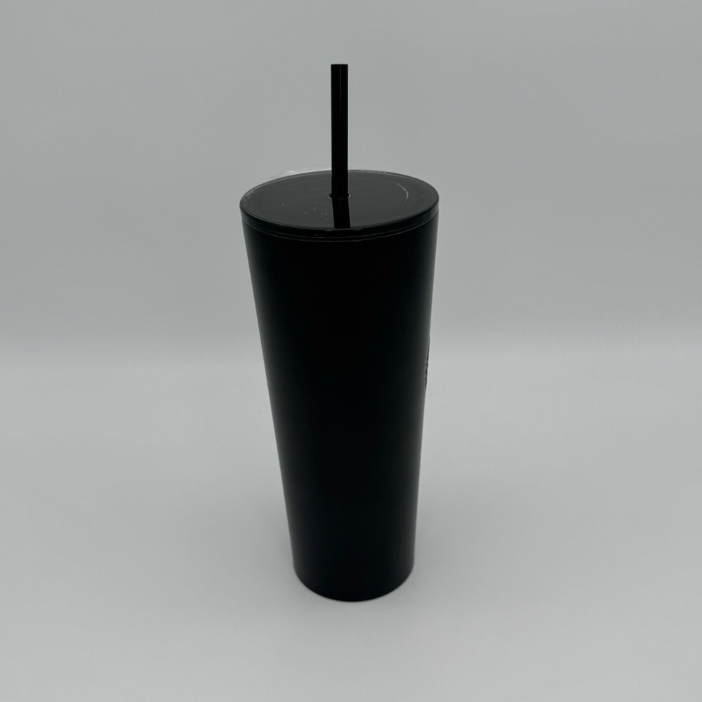 Starbucks Matte Black Tumbler Cup Venti Double Walled Stainless Cold Cup 20 oz - Picture 6 of 13